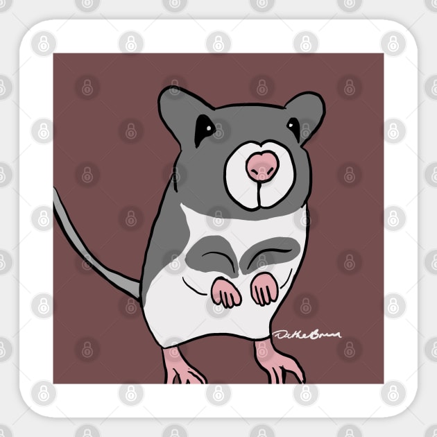 Hexing the gerbil Sticker by NatLeBrunDesigns